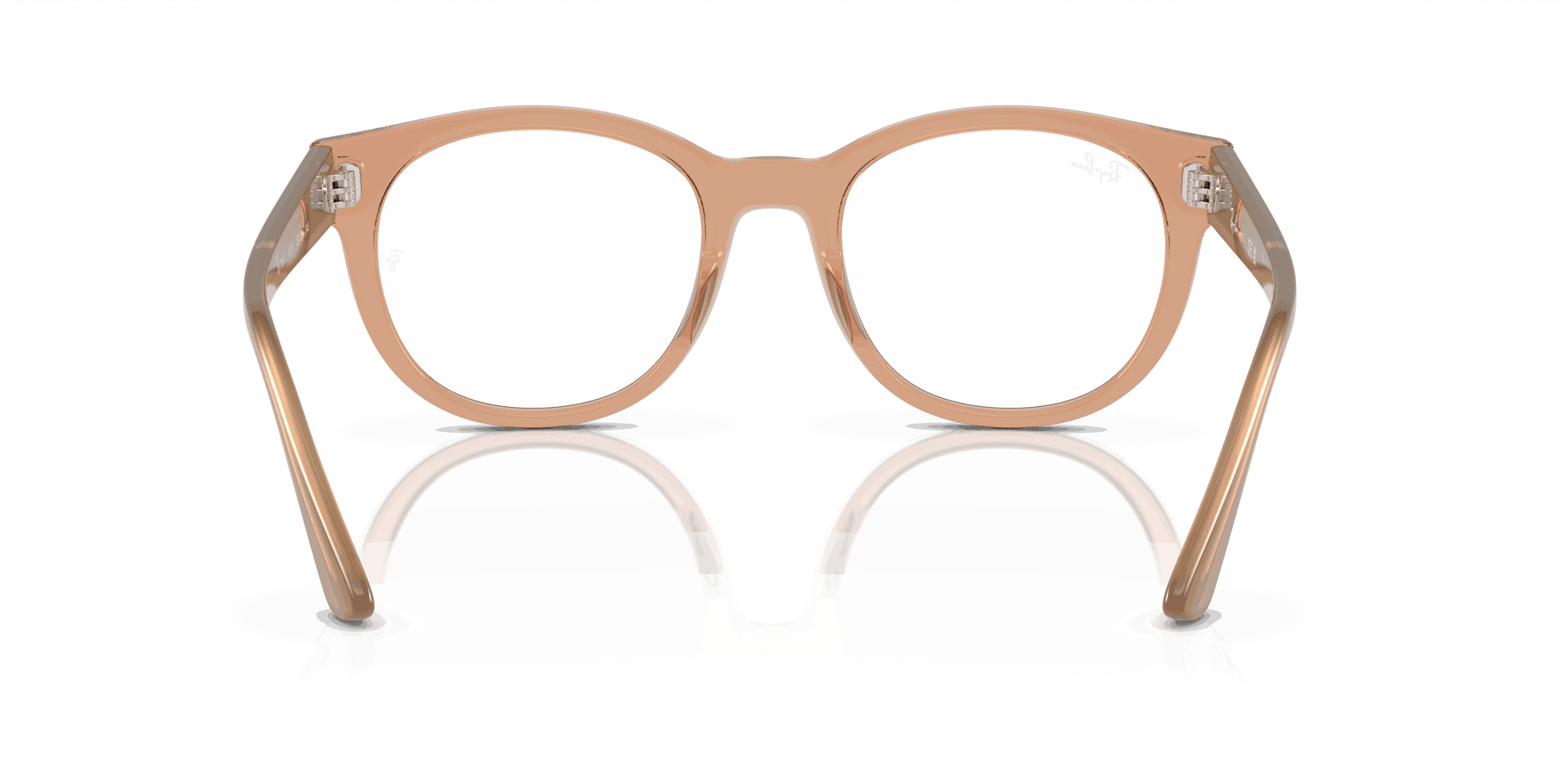 [Demo Lens Lenses, Polished Transparent Light Brown Frame]