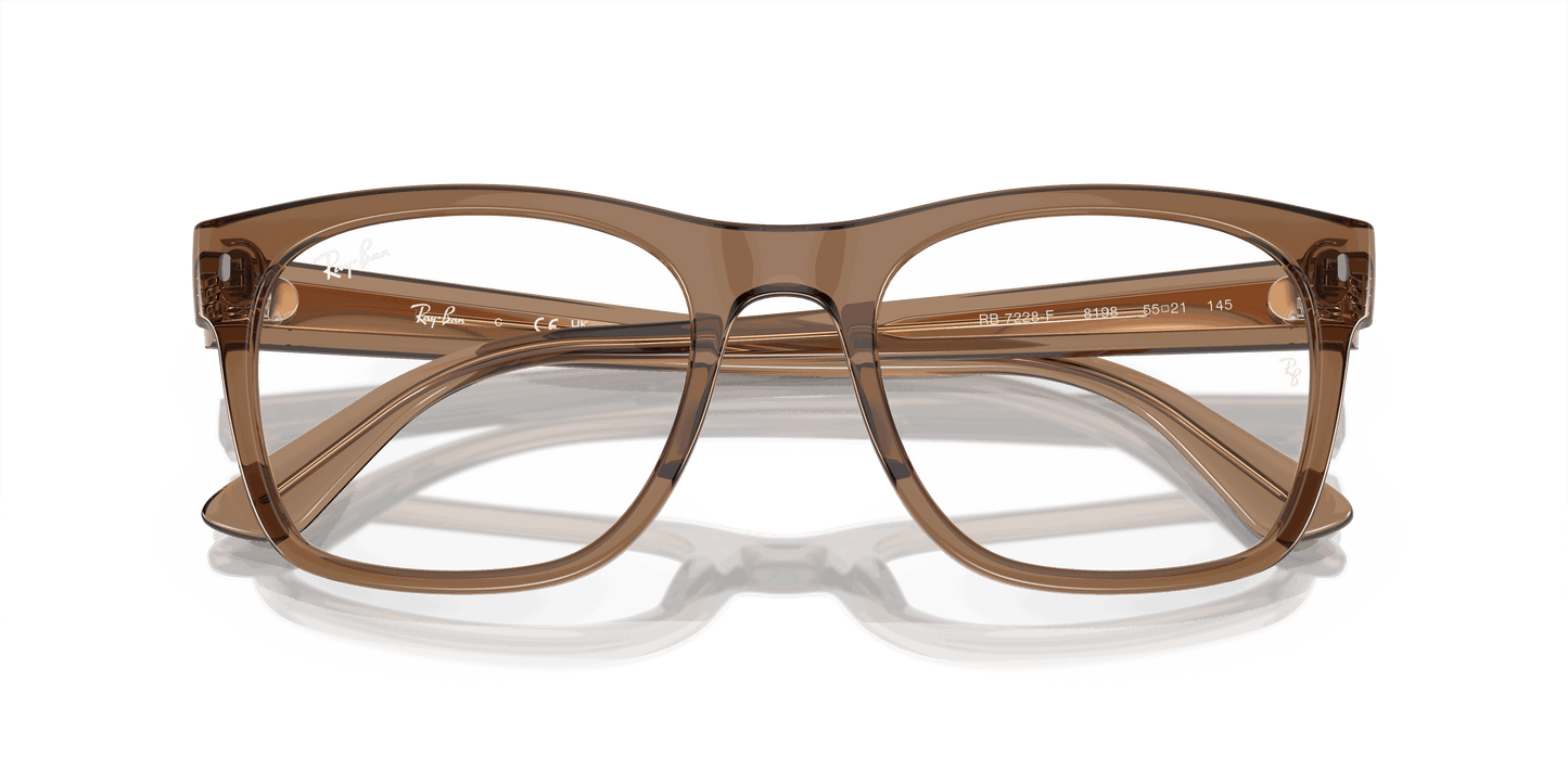 [Demo Lens Lenses, Polished Transparent Light Brown Frame]