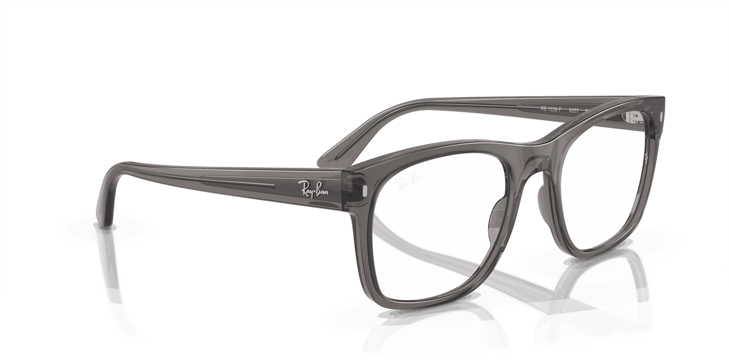 [Demo Lens Lenses, Polished Opal Dark Grey Frame]