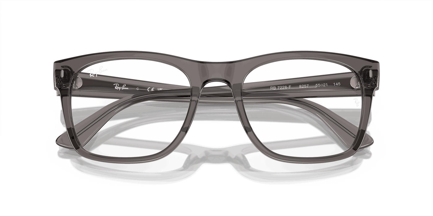[Demo Lens Lenses, Polished Opal Dark Grey Frame]
