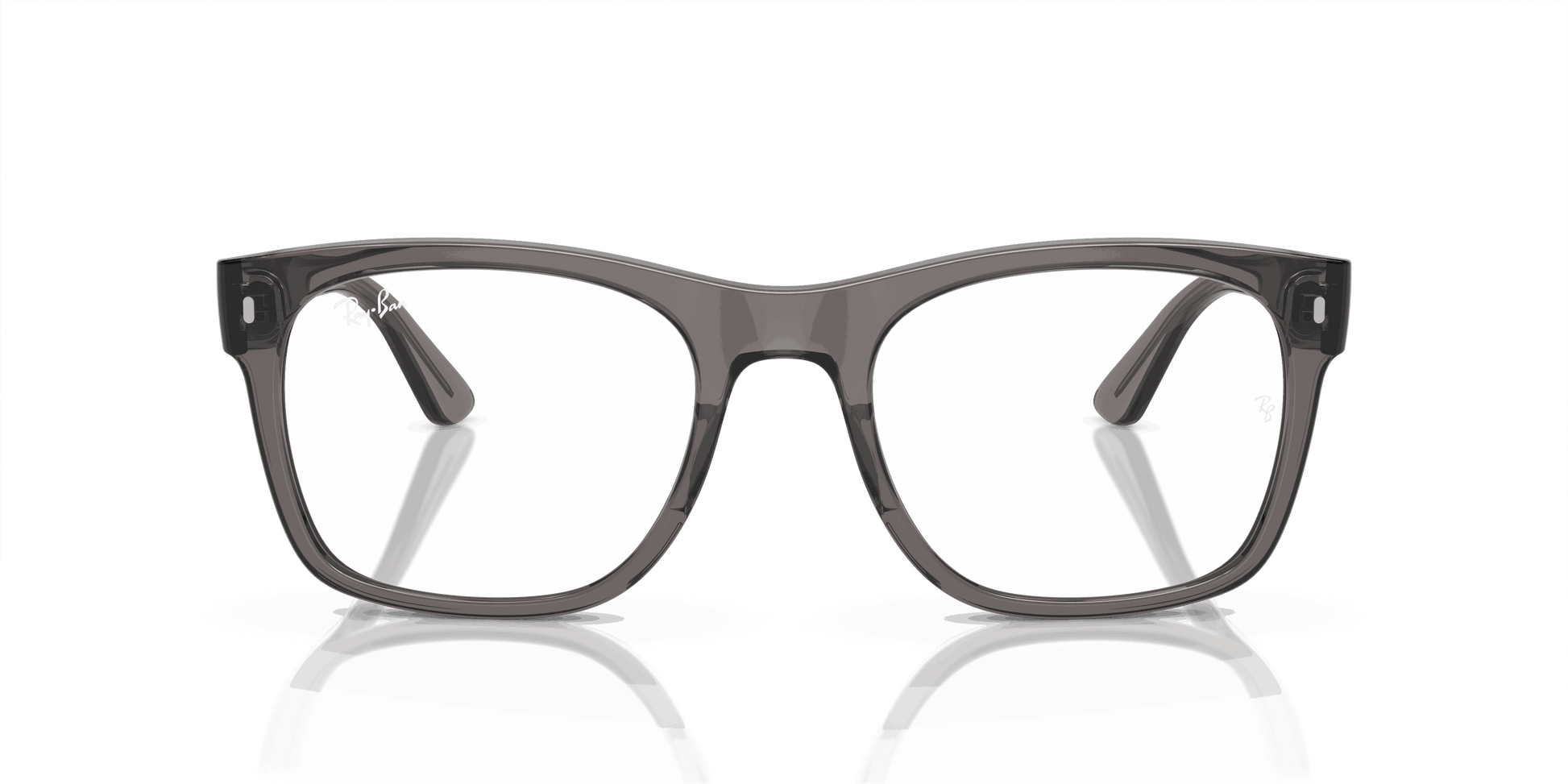 [Demo Lens Lenses, Polished Opal Dark Grey Frame]