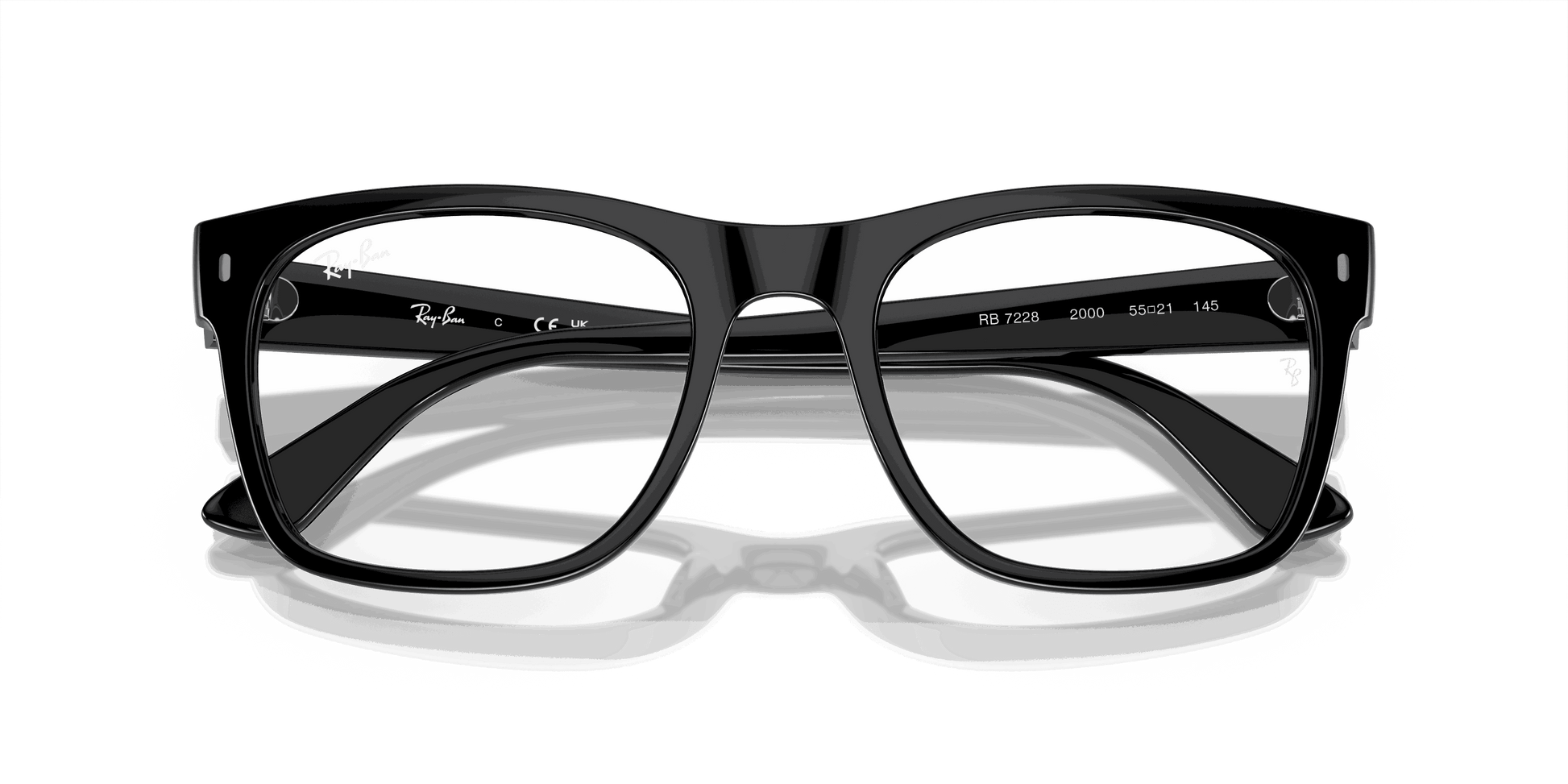 [Demo Lens Lenses, Polished Black Frame]