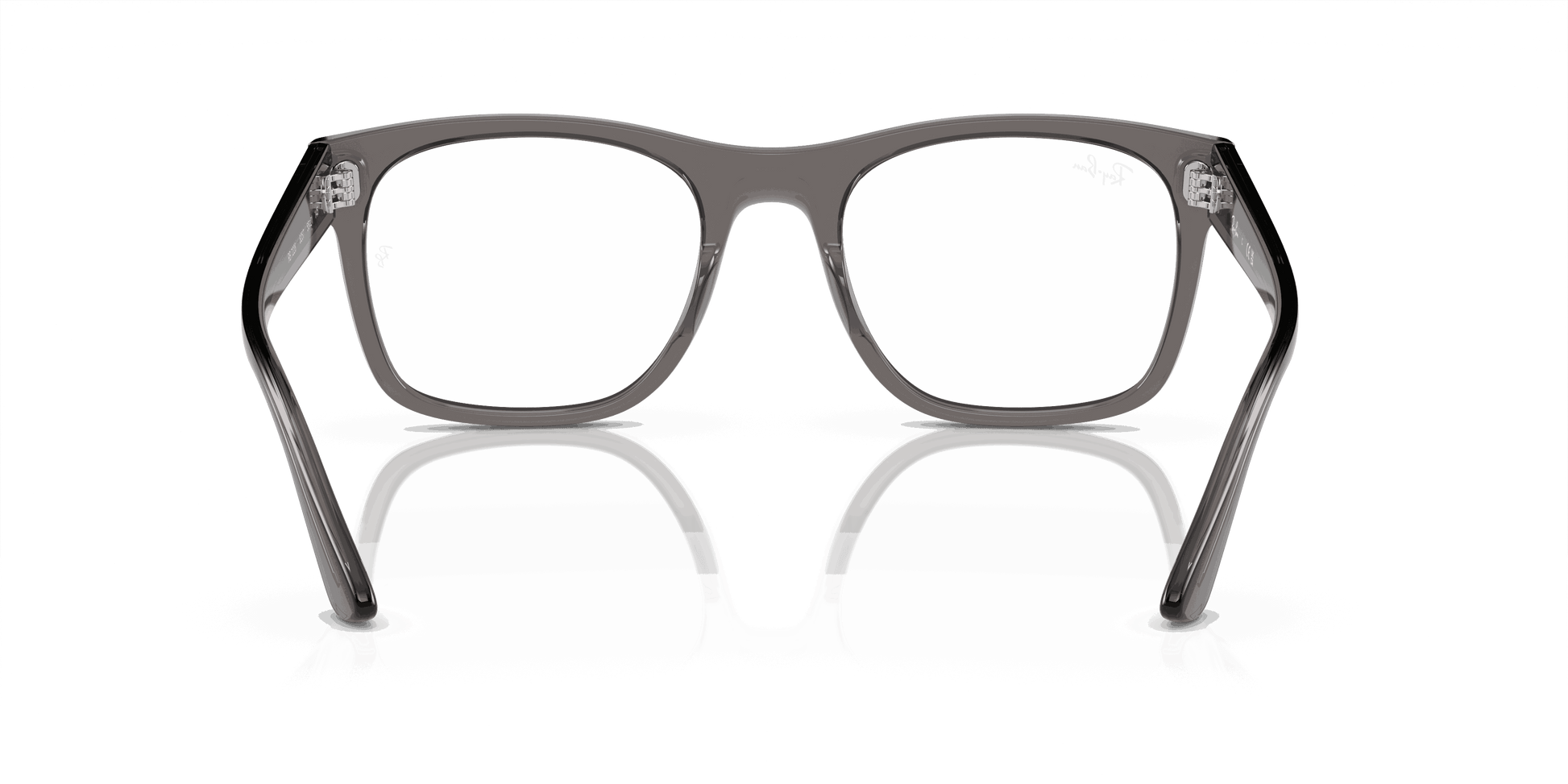 [Clear Lenses, Polished Opal Dark Grey Frame]