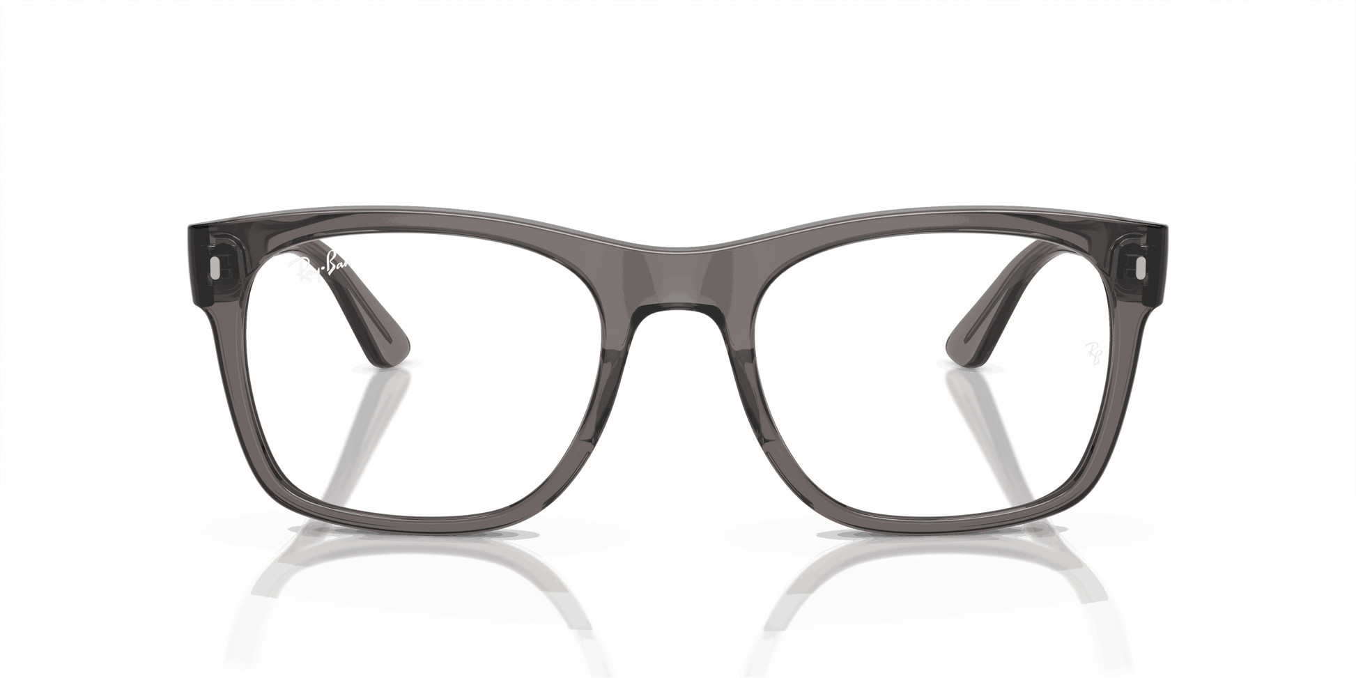 [Clear Lenses, Polished Opal Dark Grey Frame]