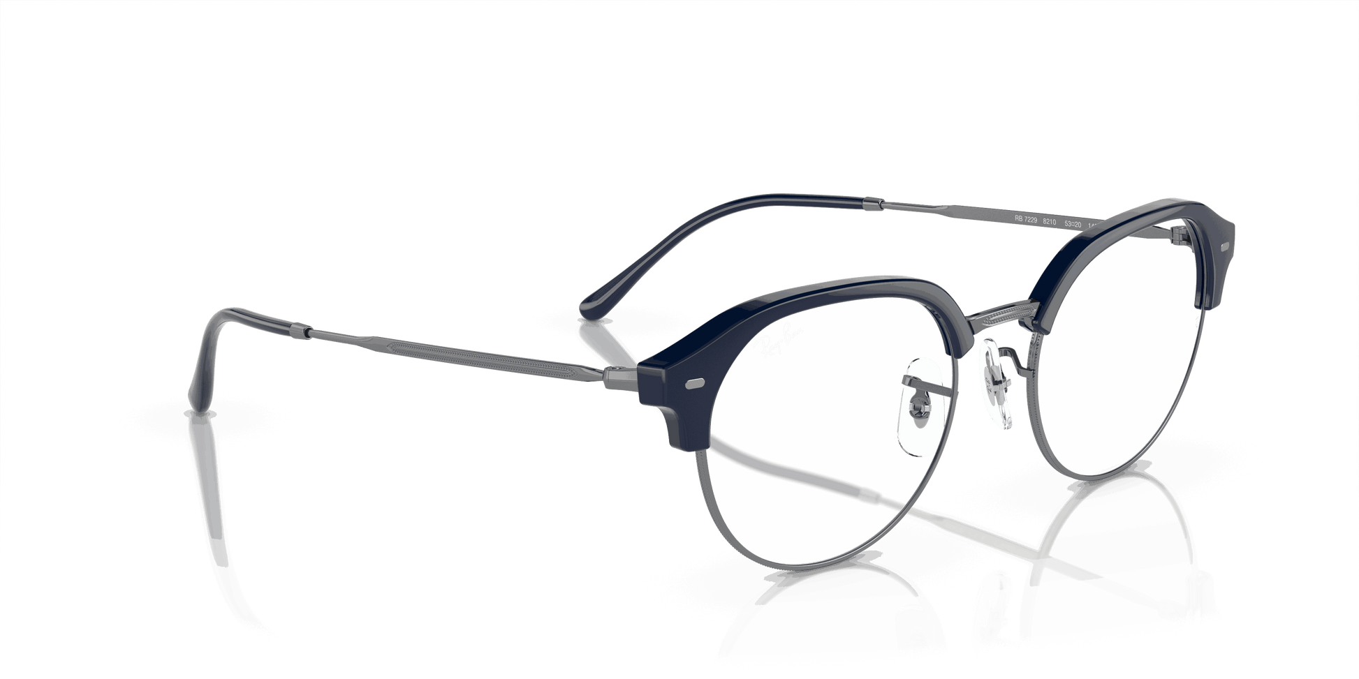 [Clear Lenses, Polished Blue On Gunmetal Frame]