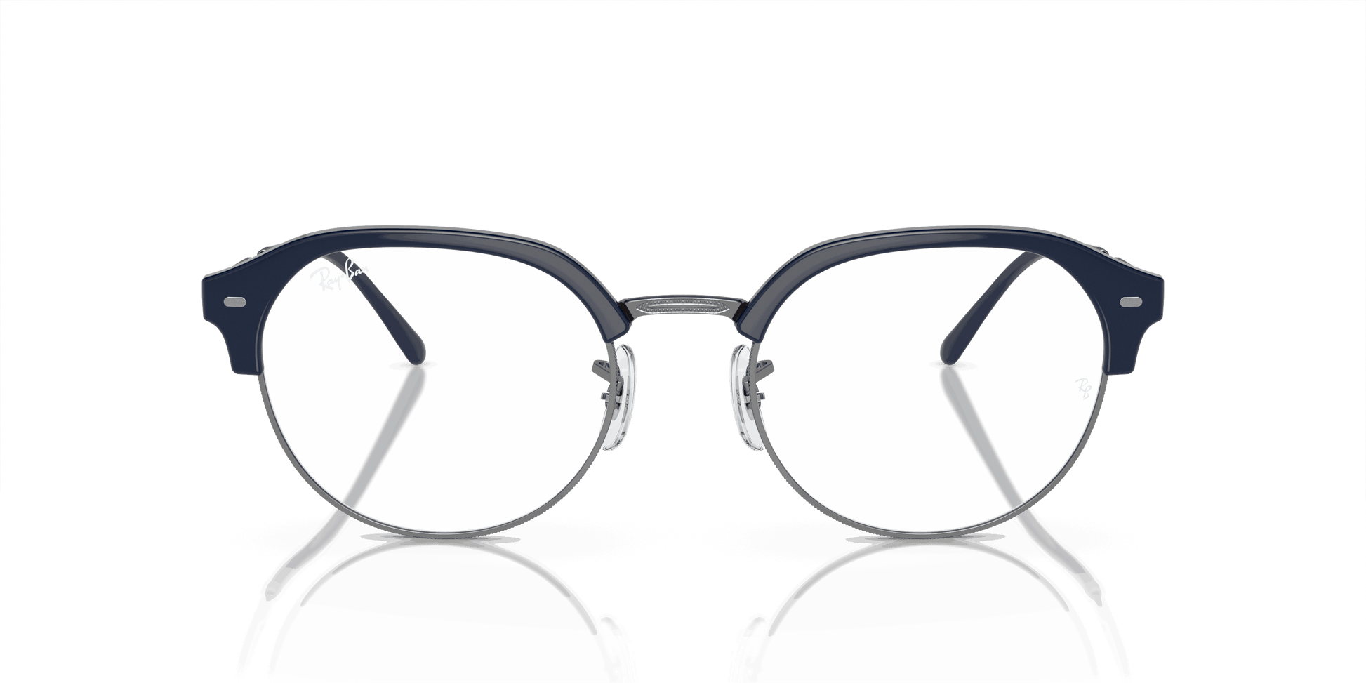 [Clear Lenses, Polished Blue On Gunmetal Frame]