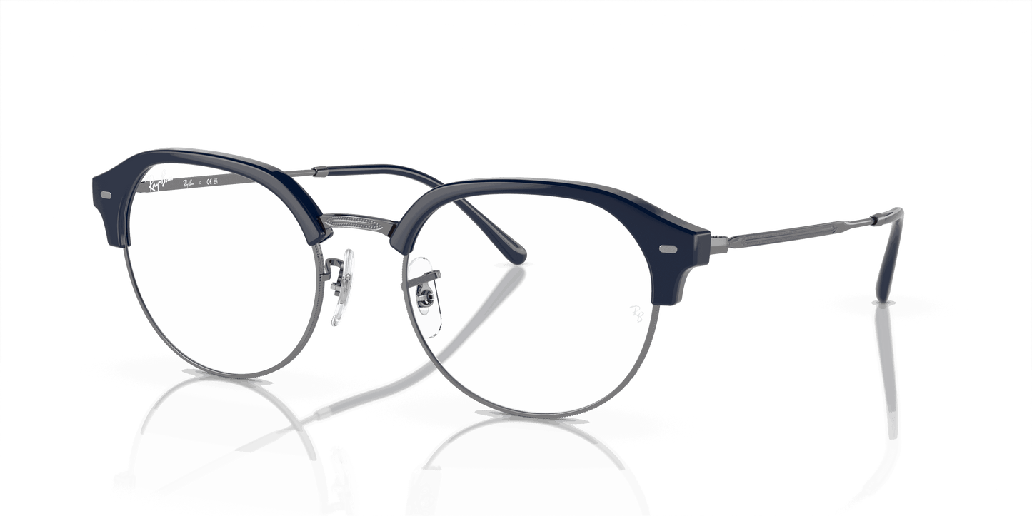 [Clear Lenses, Polished Blue On Gunmetal Frame]