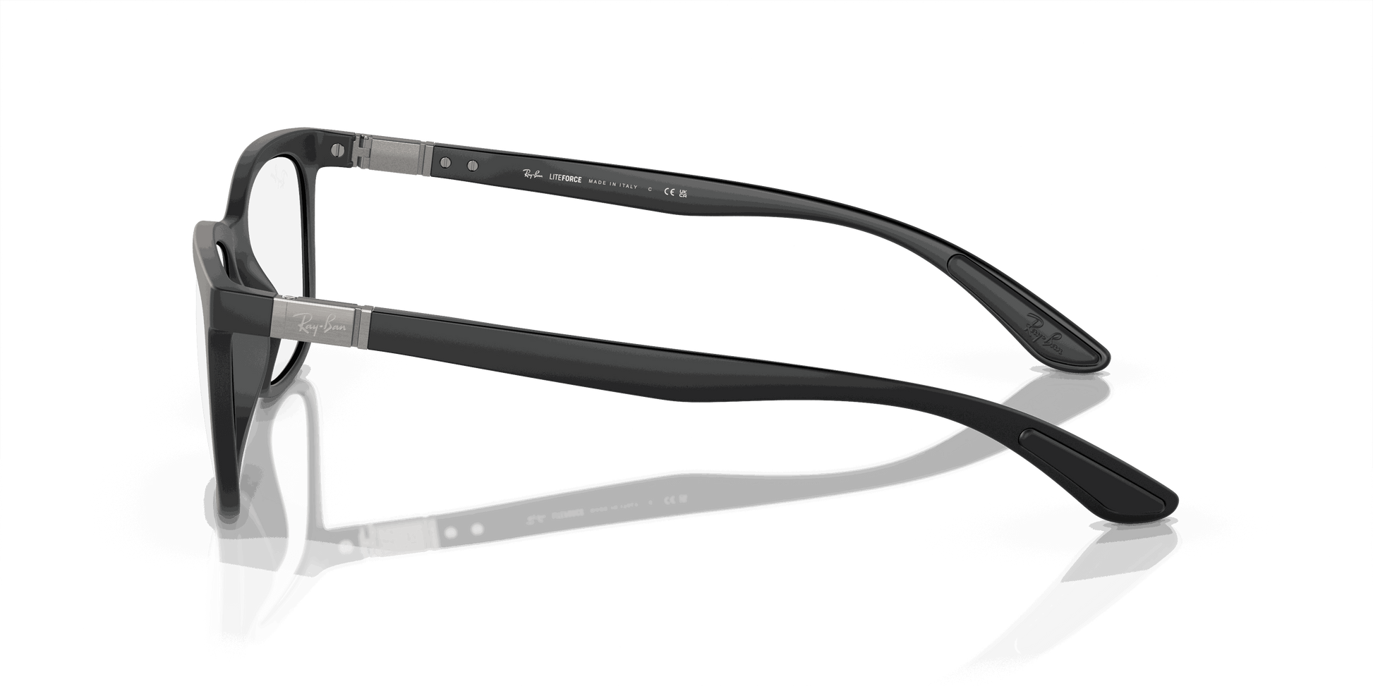 [Clear Lenses, Matte Sand Black Frame]