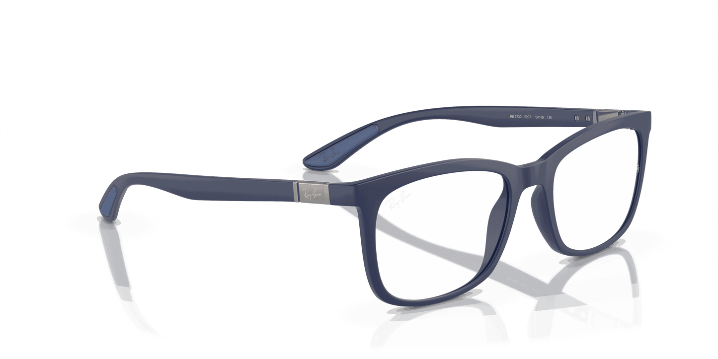 [Clear Lenses, Matte Sand Blue Frame]