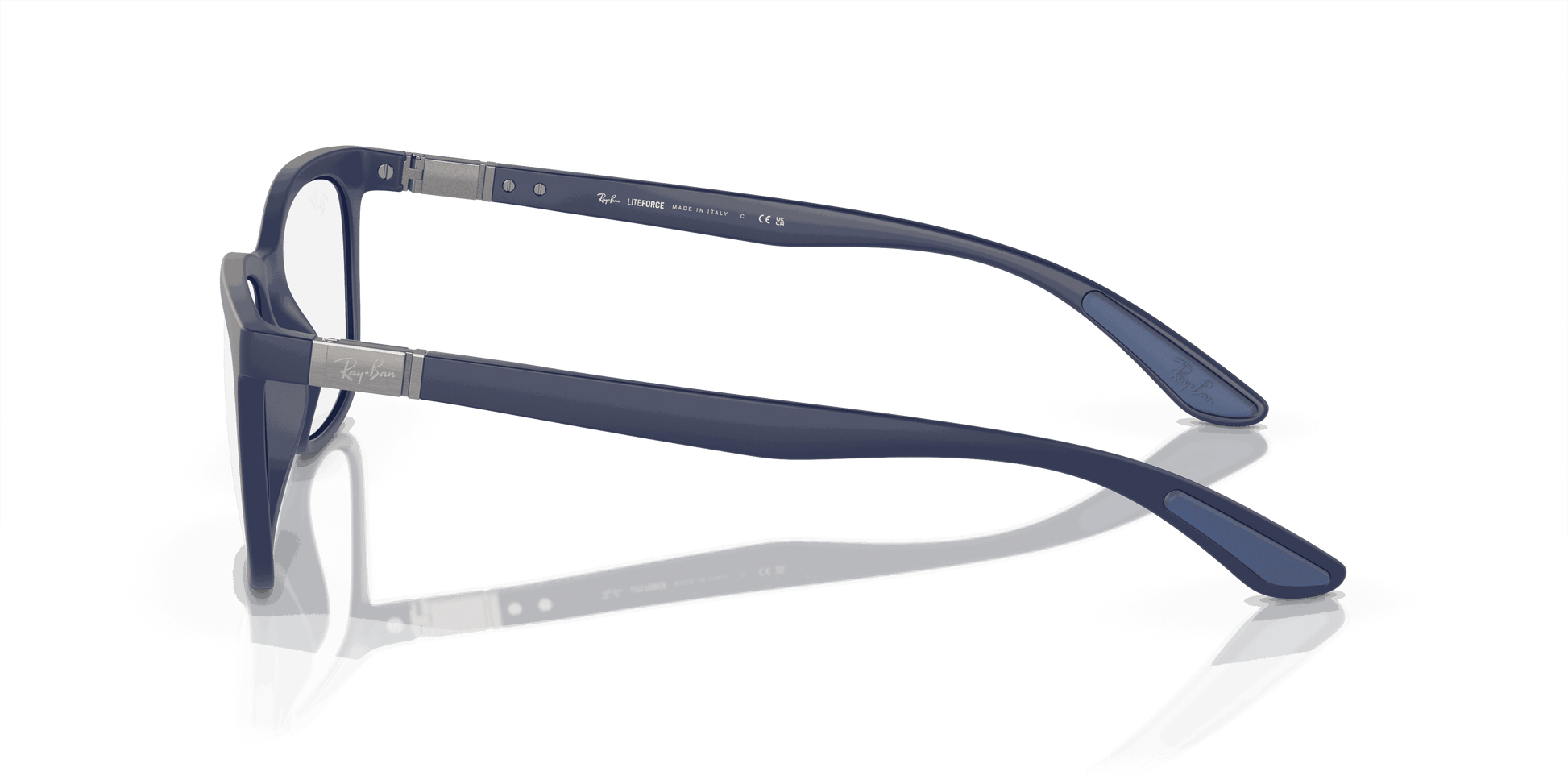 [Clear Lenses, Matte Sand Blue Frame]