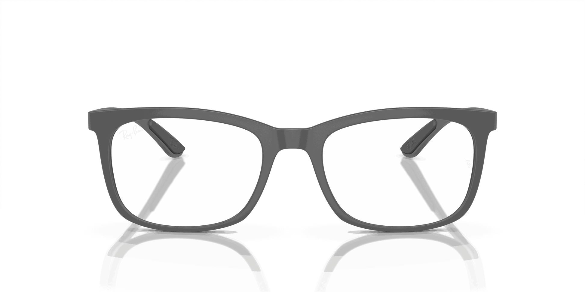 [Clear Lenses, Matte Sand Grey Frame]