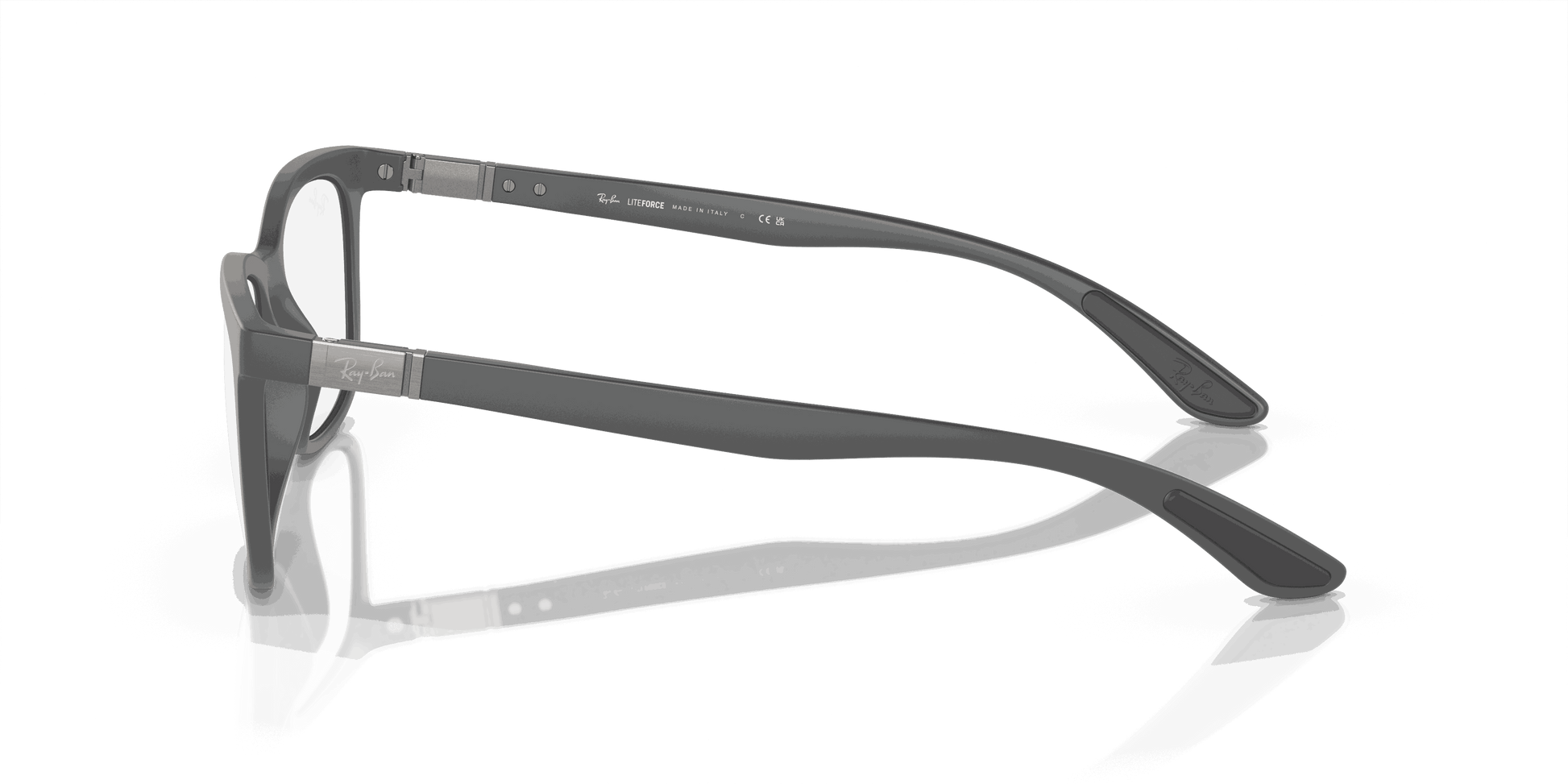 [Clear Lenses, Matte Sand Grey Frame]