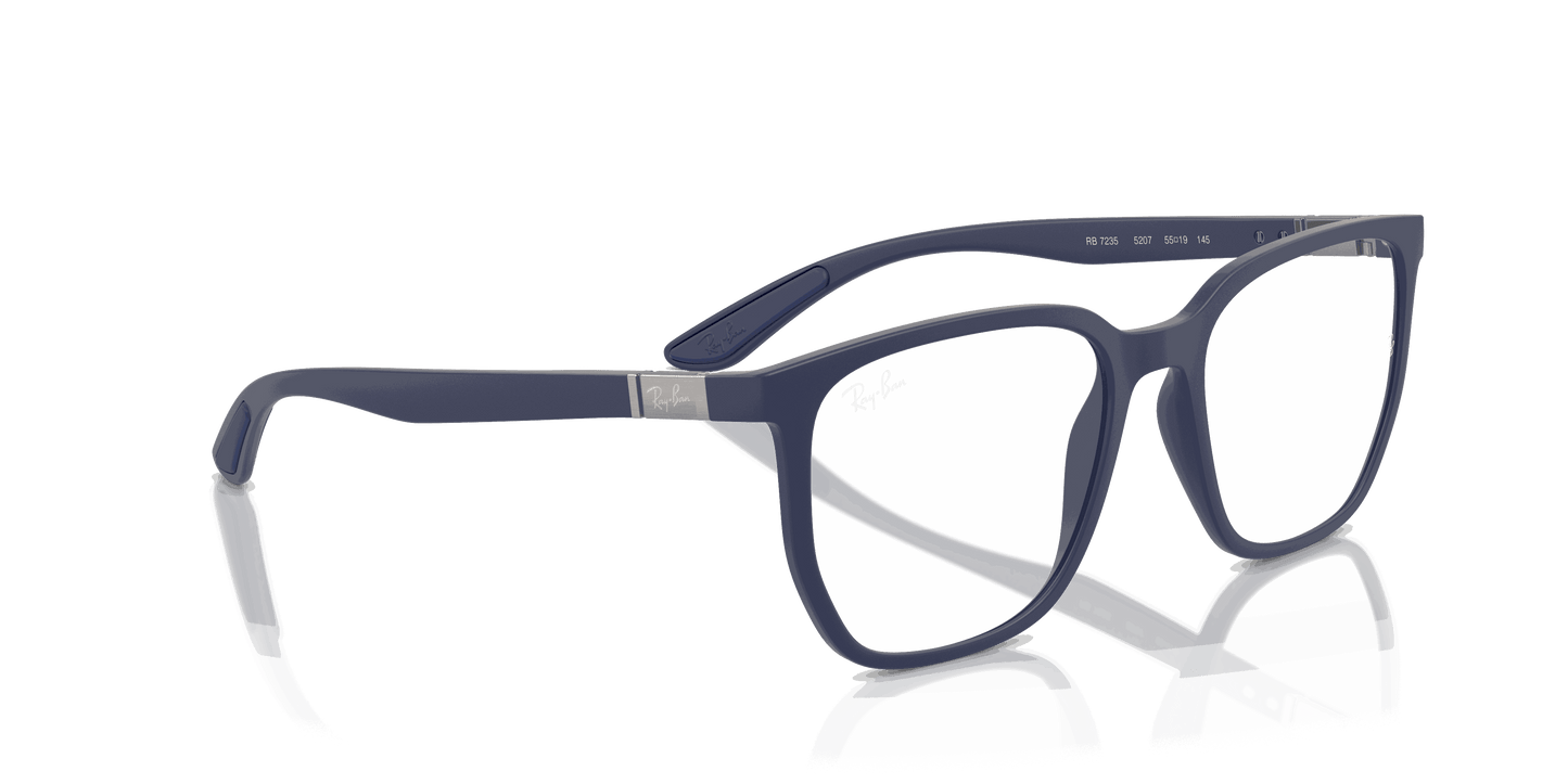 [Clear Lenses, Matte Sand Blue Frame]