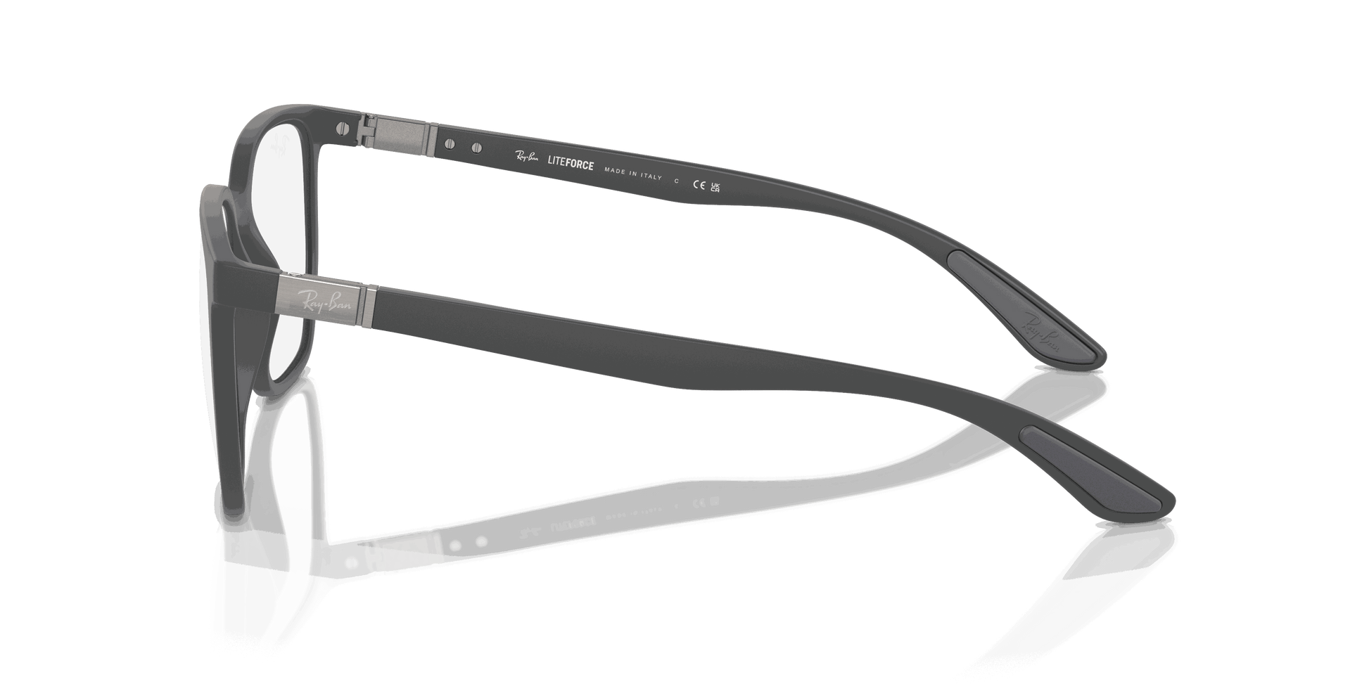 [Clear Lenses, Matte Sand Grey Frame]