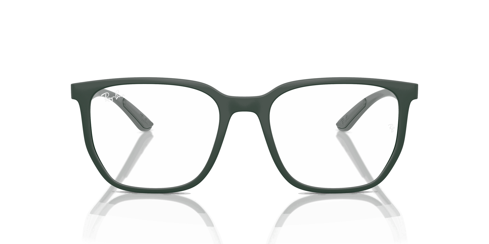 [Clear Lenses, Matte Sand Green Frame]