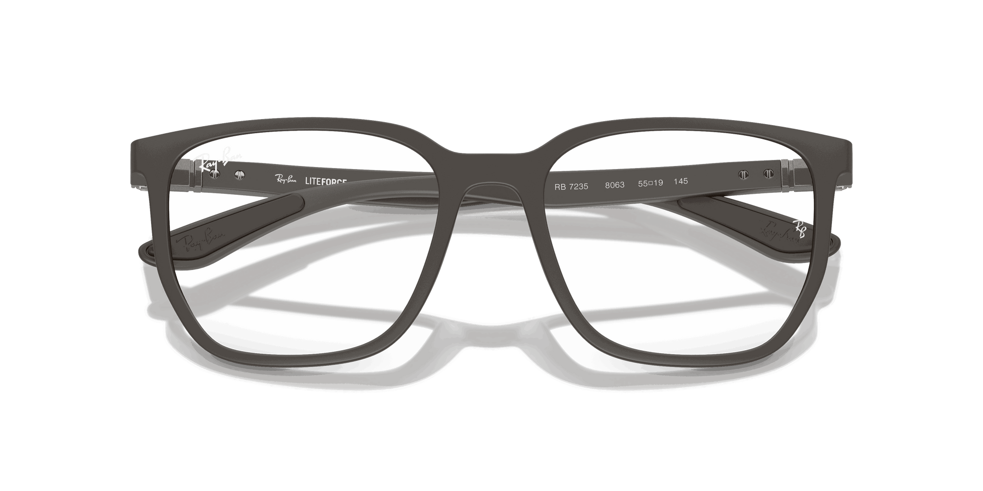 [Clear Lenses, Matte Sand Brown Frame]