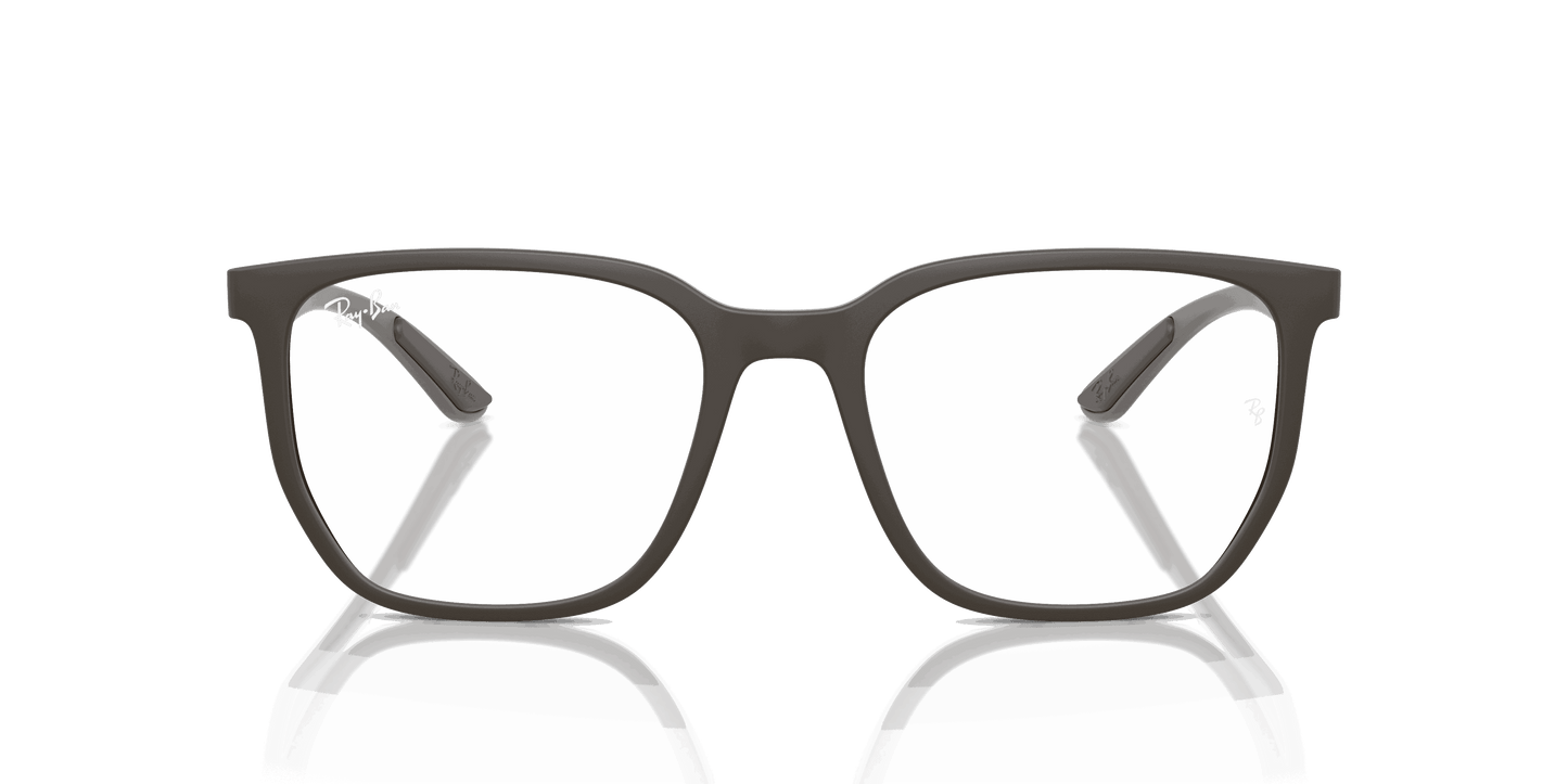 [Clear Lenses, Matte Sand Brown Frame]