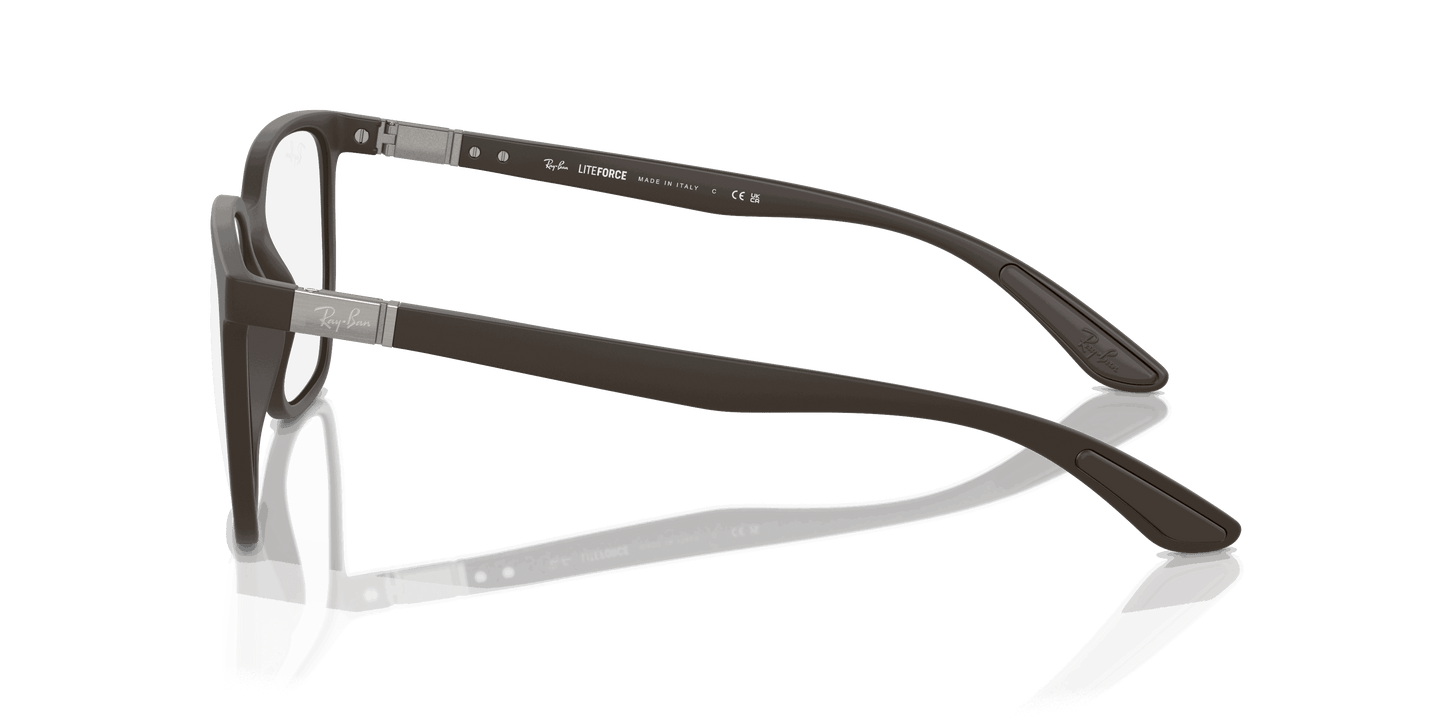 [Clear Lenses, Matte Sand Brown Frame]