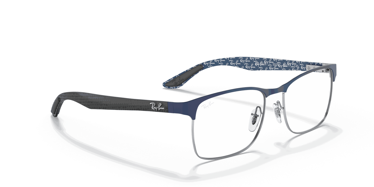[Clear Lenses, Matte Blue Frame]