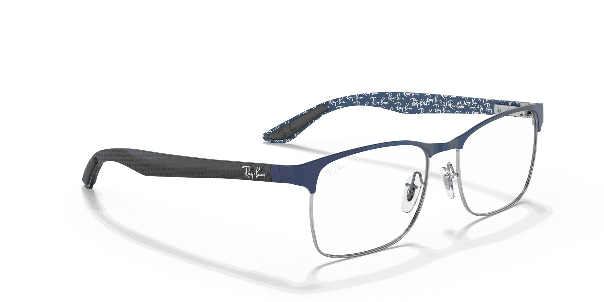 [Clear Lenses, Matte Blue Frame]