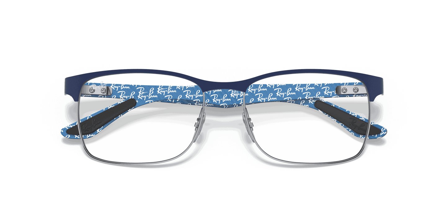 [Clear Lenses, Matte Blue Frame]