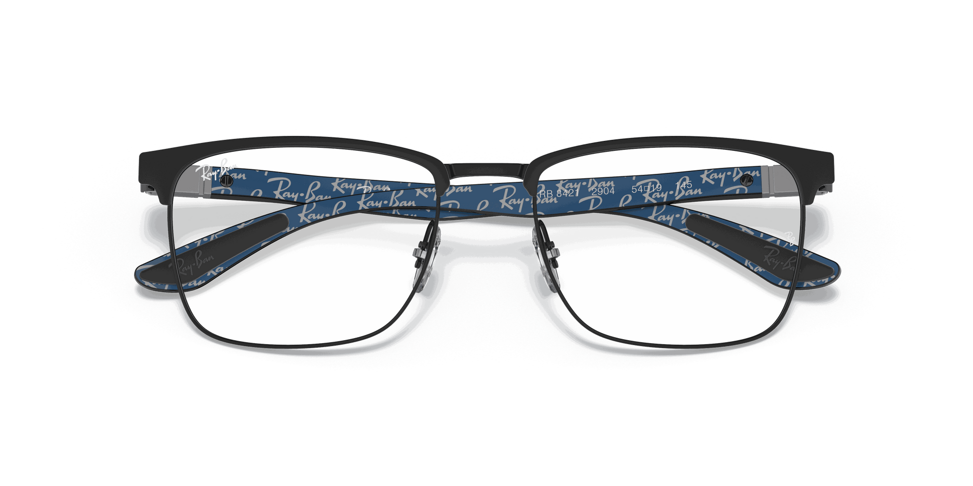 [Clear Lenses, Polished Black Frame]