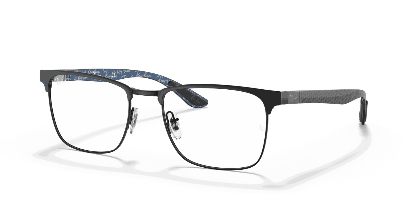 [Clear Lenses, Polished Black Frame]