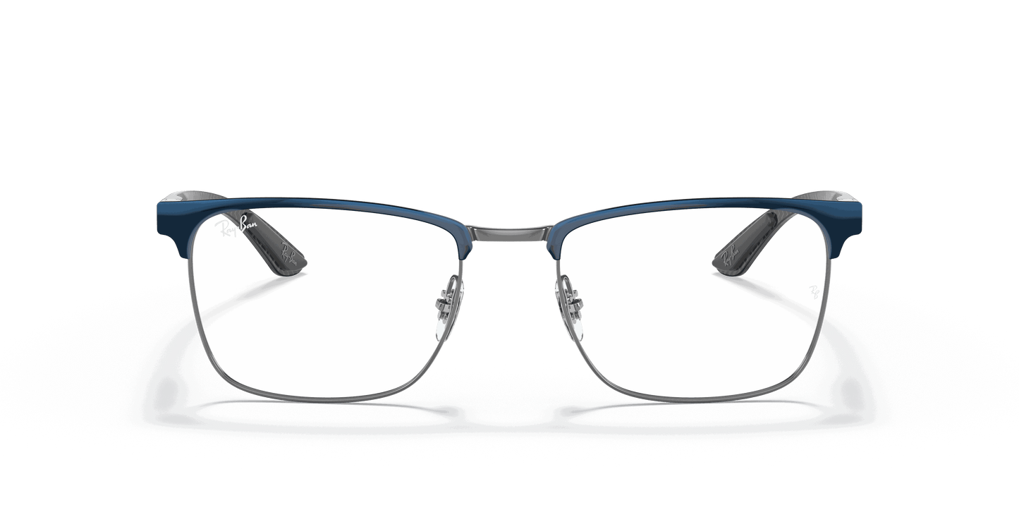 [Clear Lenses, Polished Blue On Gunmetal Frame]
