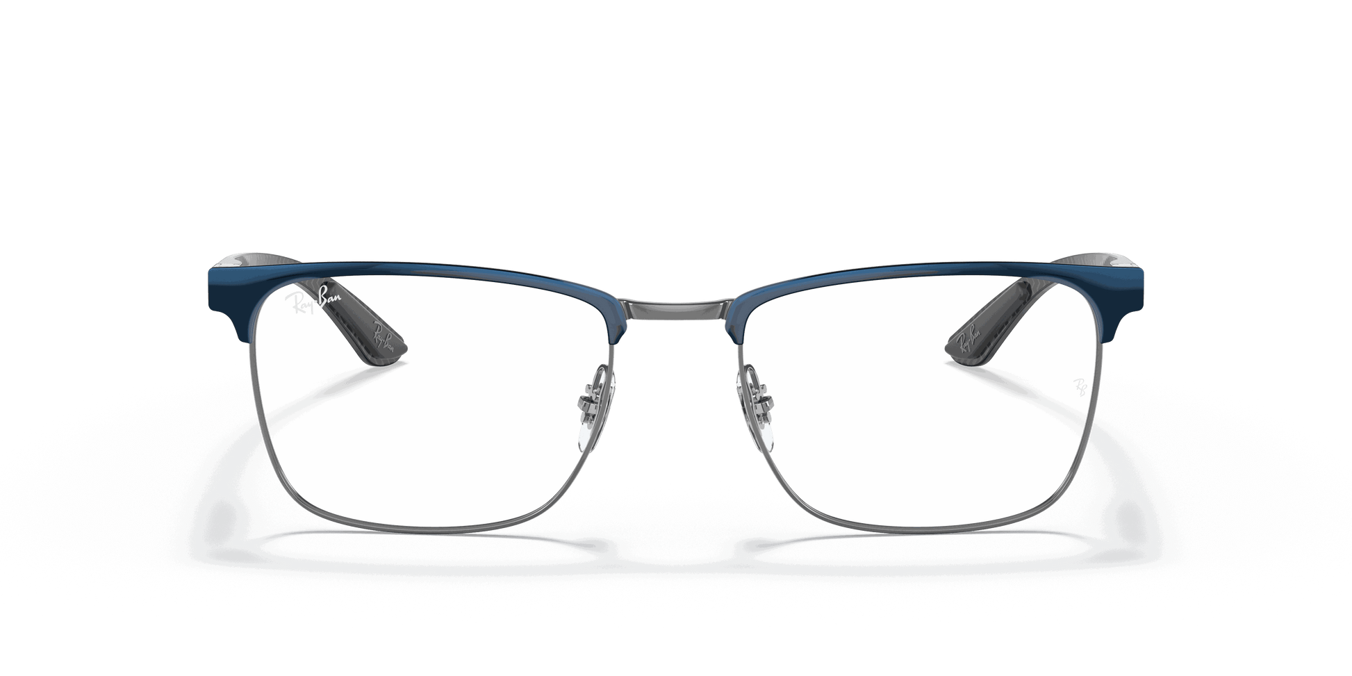 [Clear Lenses, Polished Blue On Gunmetal Frame]