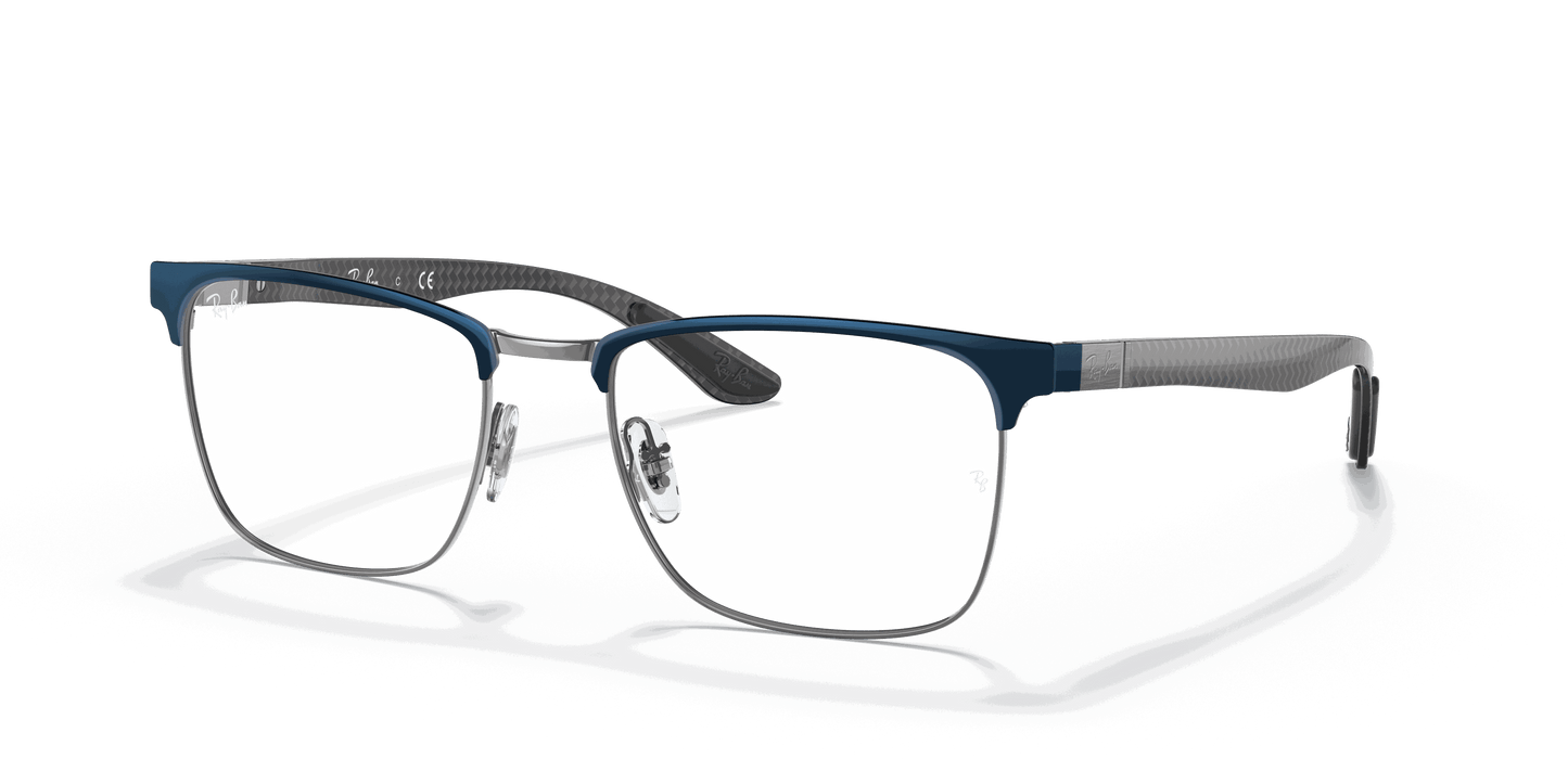 [Clear Lenses, Polished Blue On Gunmetal Frame]