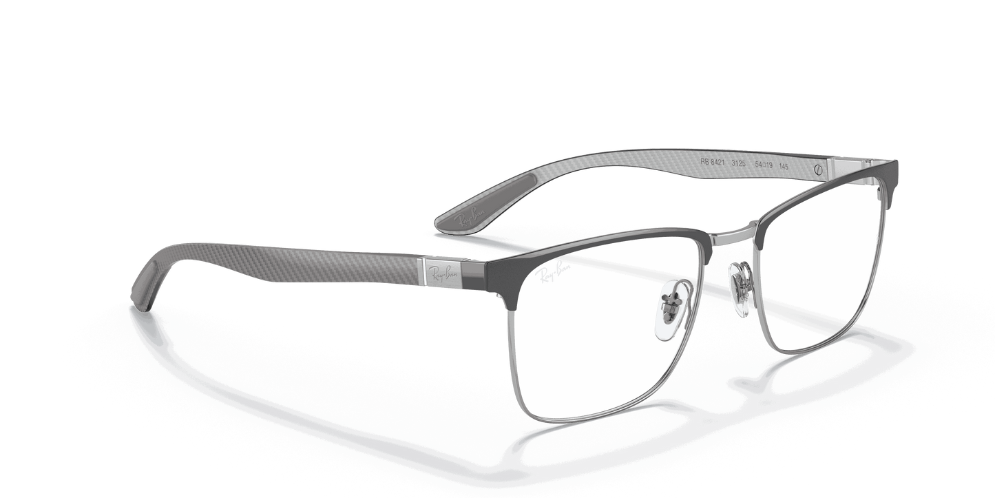 [Clear Lenses, Polished Grey On Silver Frame]