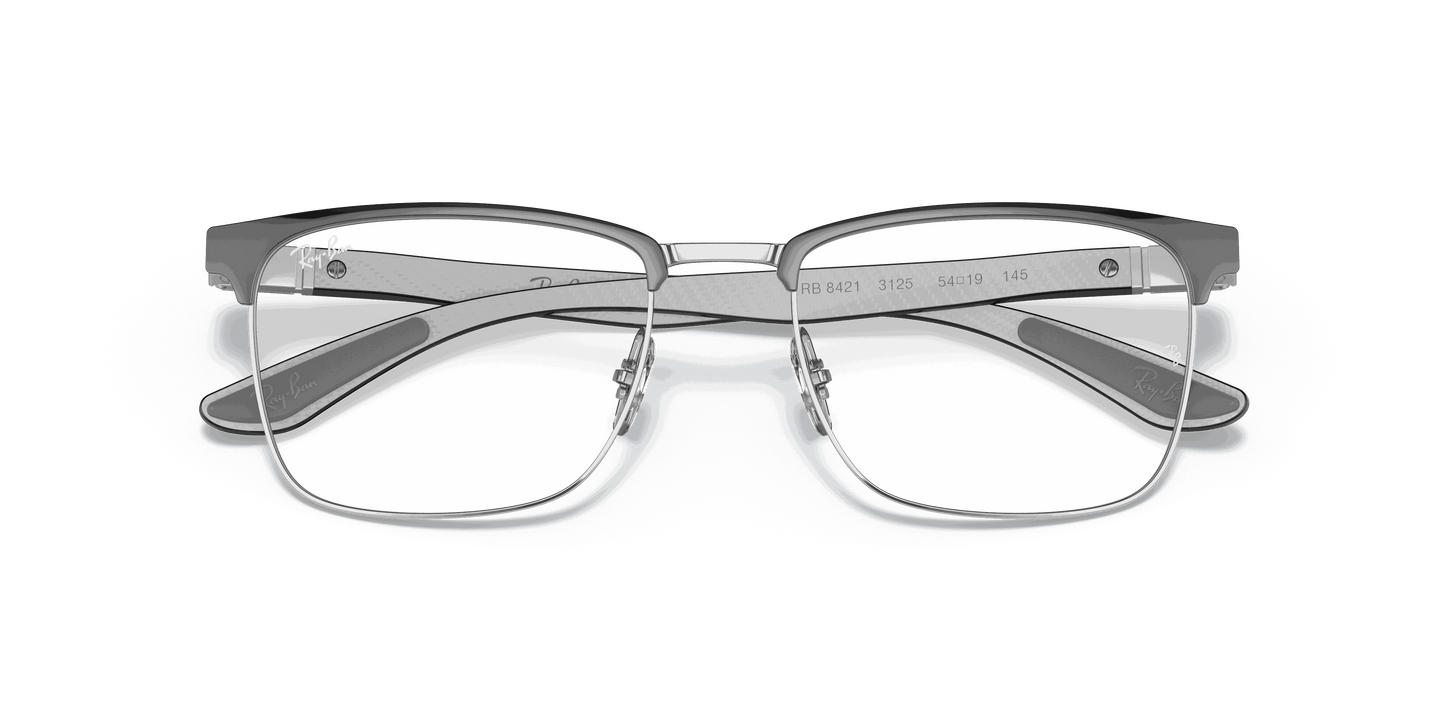 [Clear Lenses, Polished Grey On Silver Frame]