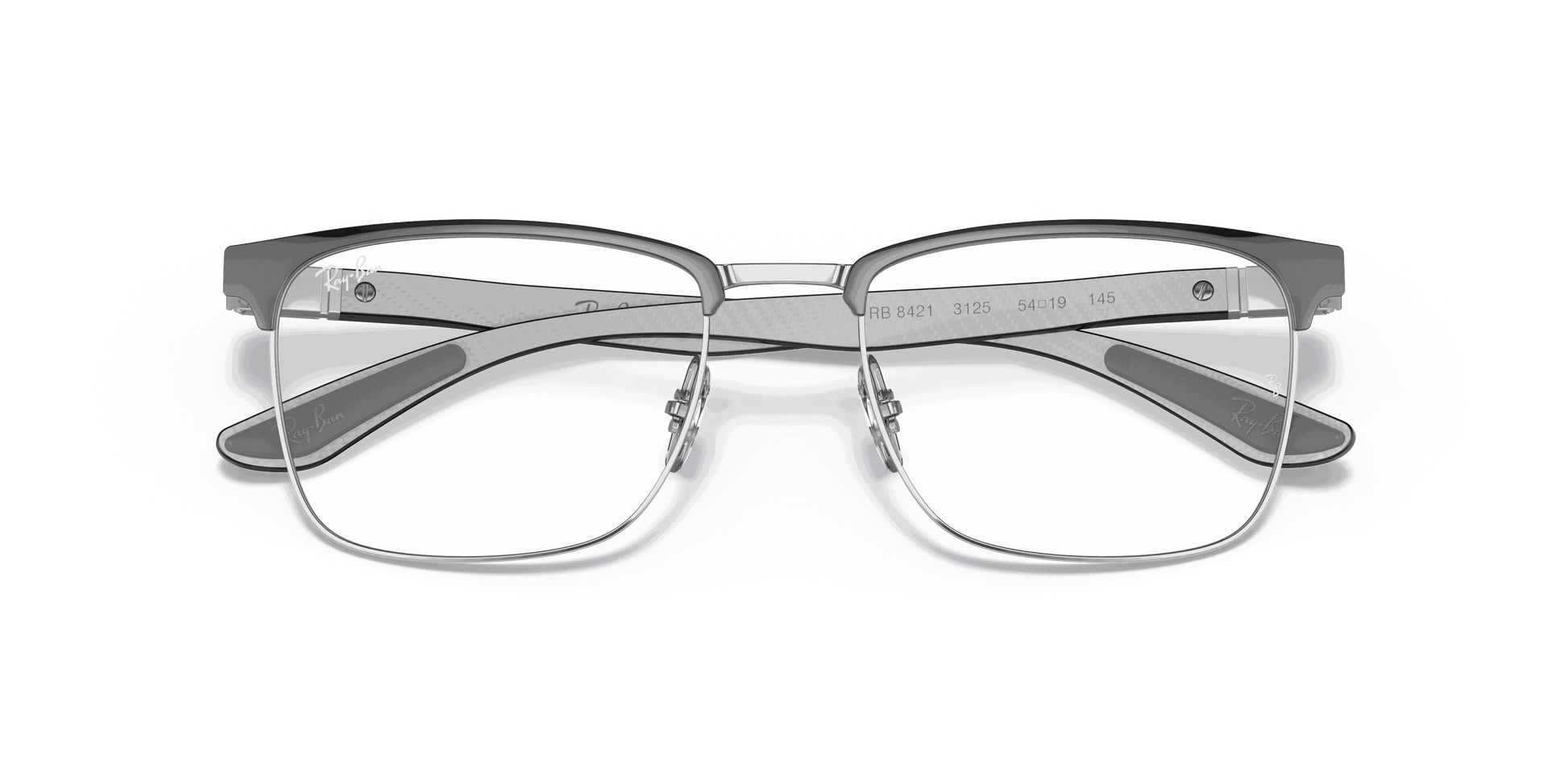 [Clear Lenses, Polished Grey On Silver Frame]