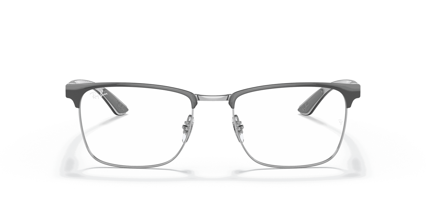 [Clear Lenses, Polished Grey On Silver Frame]