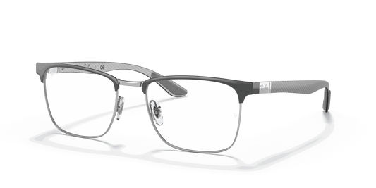 [Clear Lenses, Polished Grey On Silver Frame]