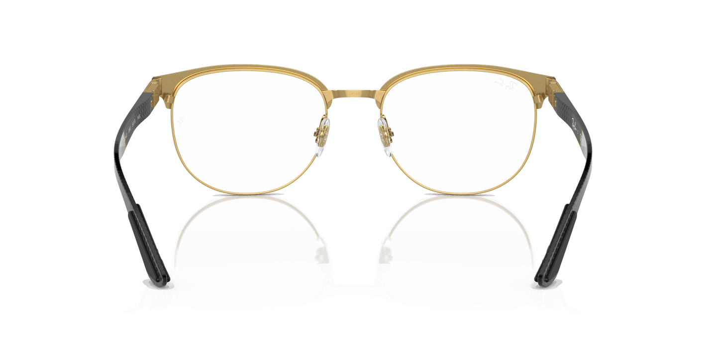 [Clear Lenses, Polished Black On Gold Frame]