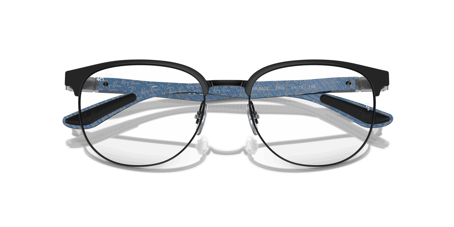 [Clear Lenses, Polished Black Frame]
