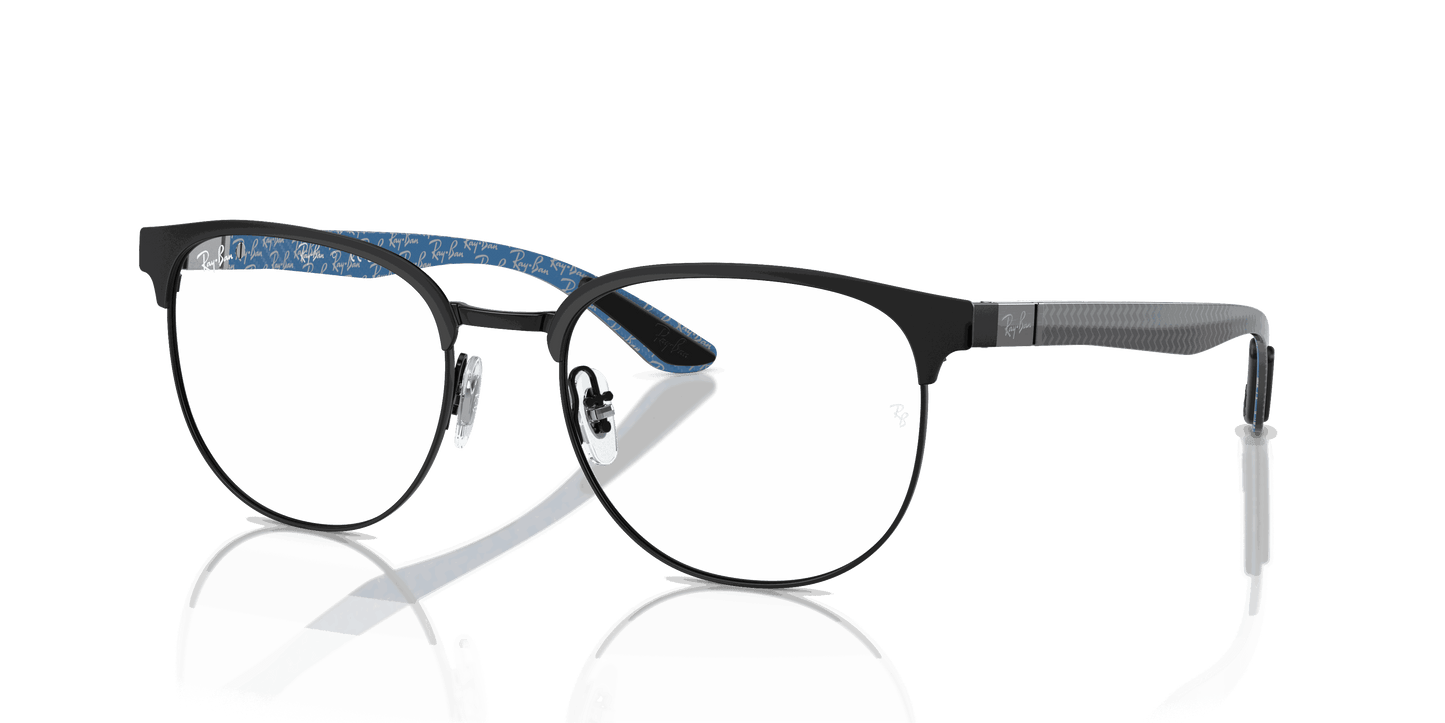 [Clear Lenses, Polished Black Frame]