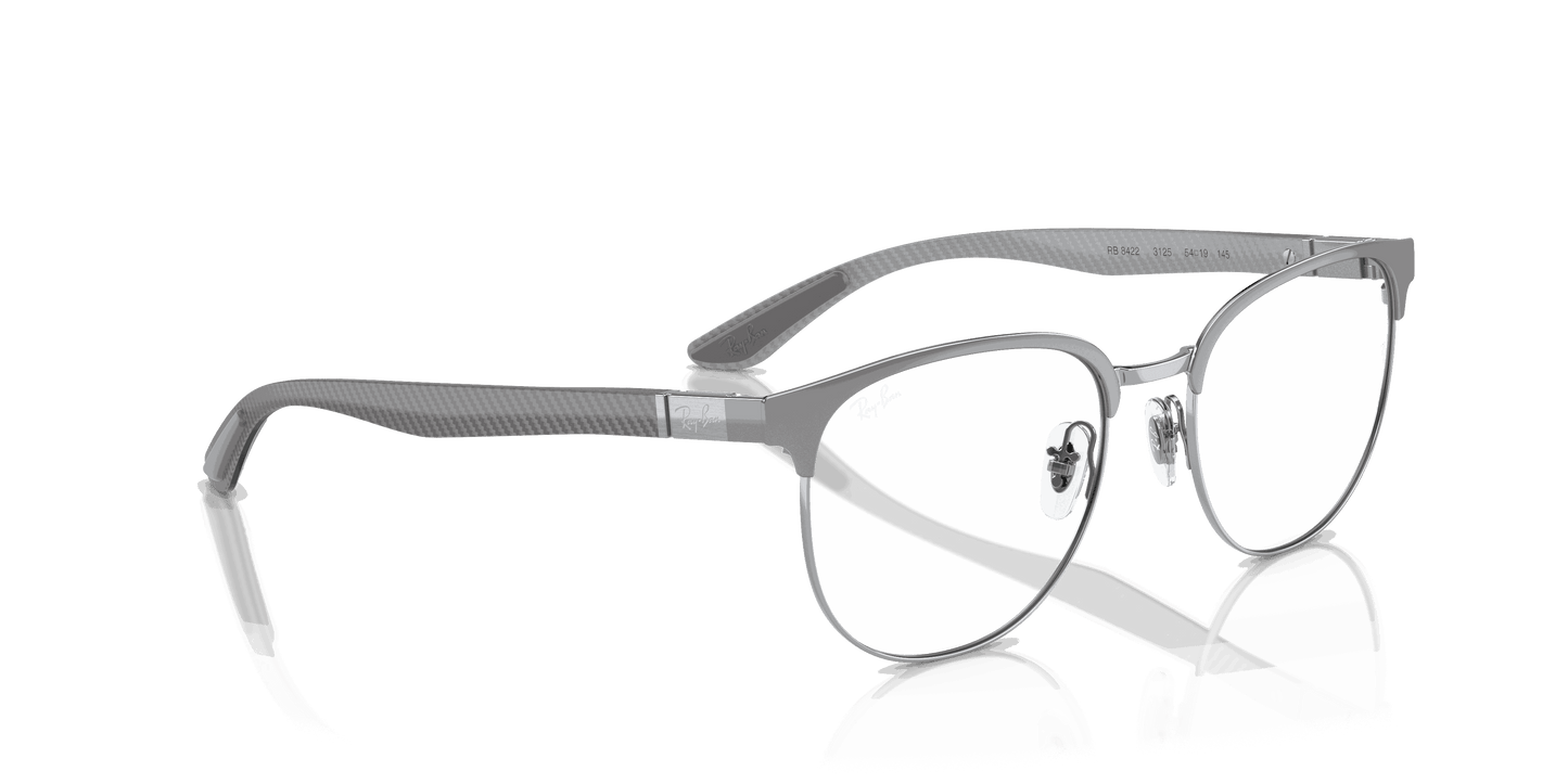 [Clear Lenses, Polished Grey On Silver Frame]