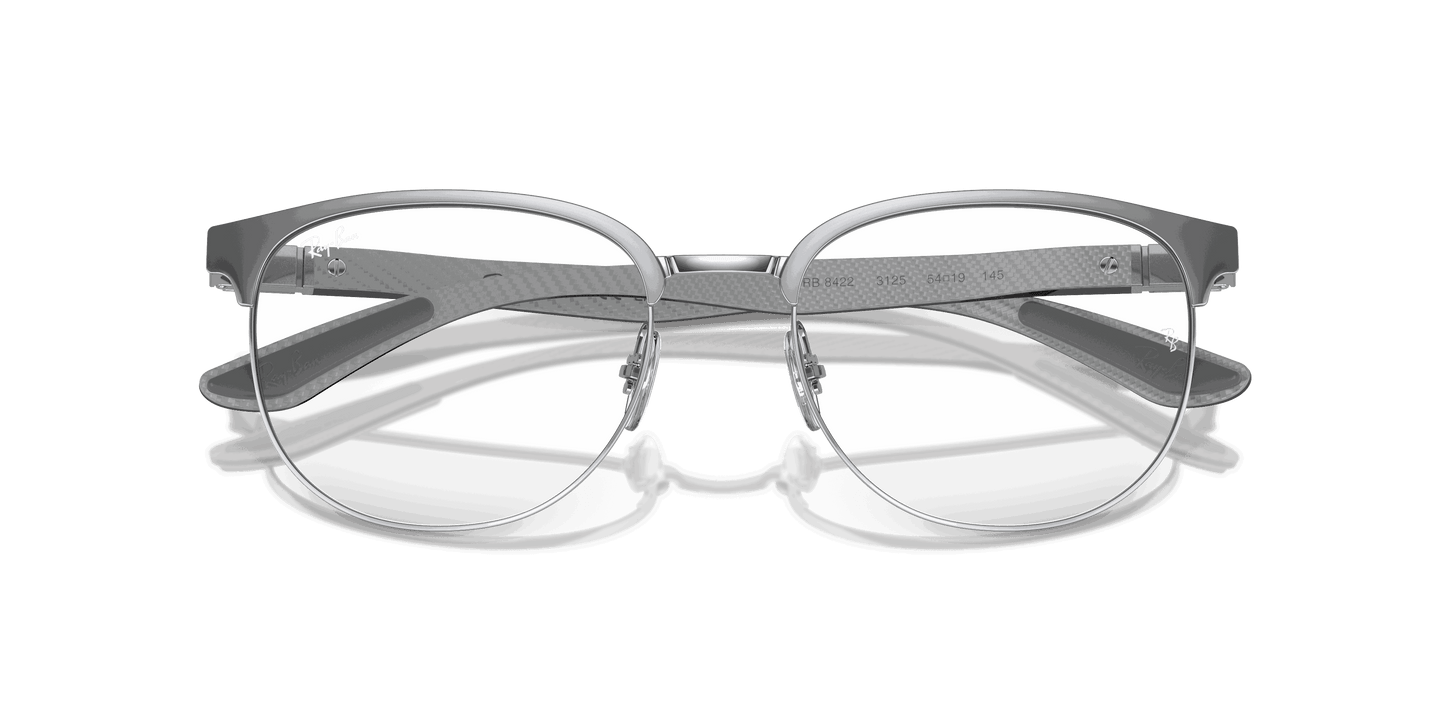 [Clear Lenses, Polished Grey On Silver Frame]
