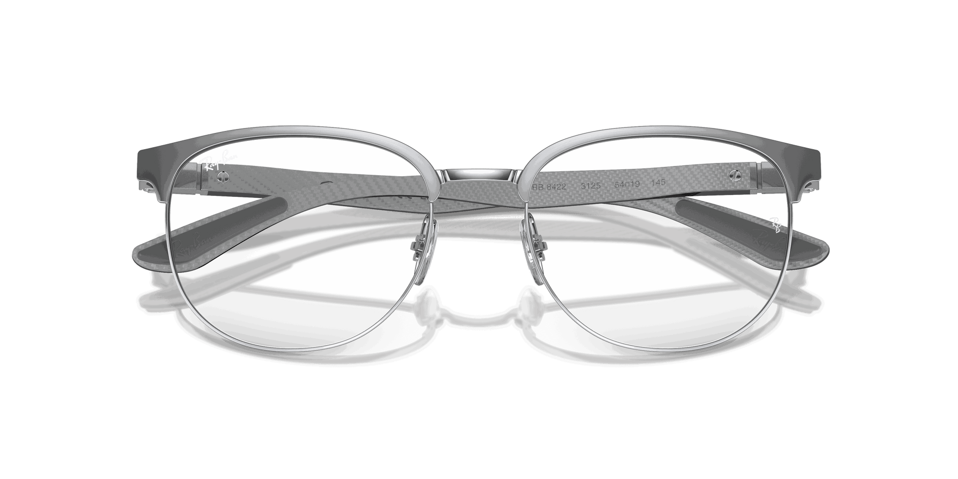[Clear Lenses, Polished Grey On Silver Frame]
