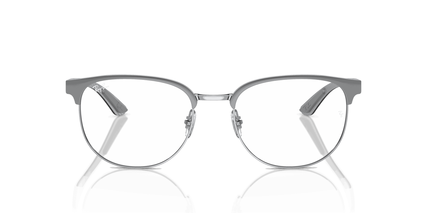 [Clear Lenses, Polished Grey On Silver Frame]