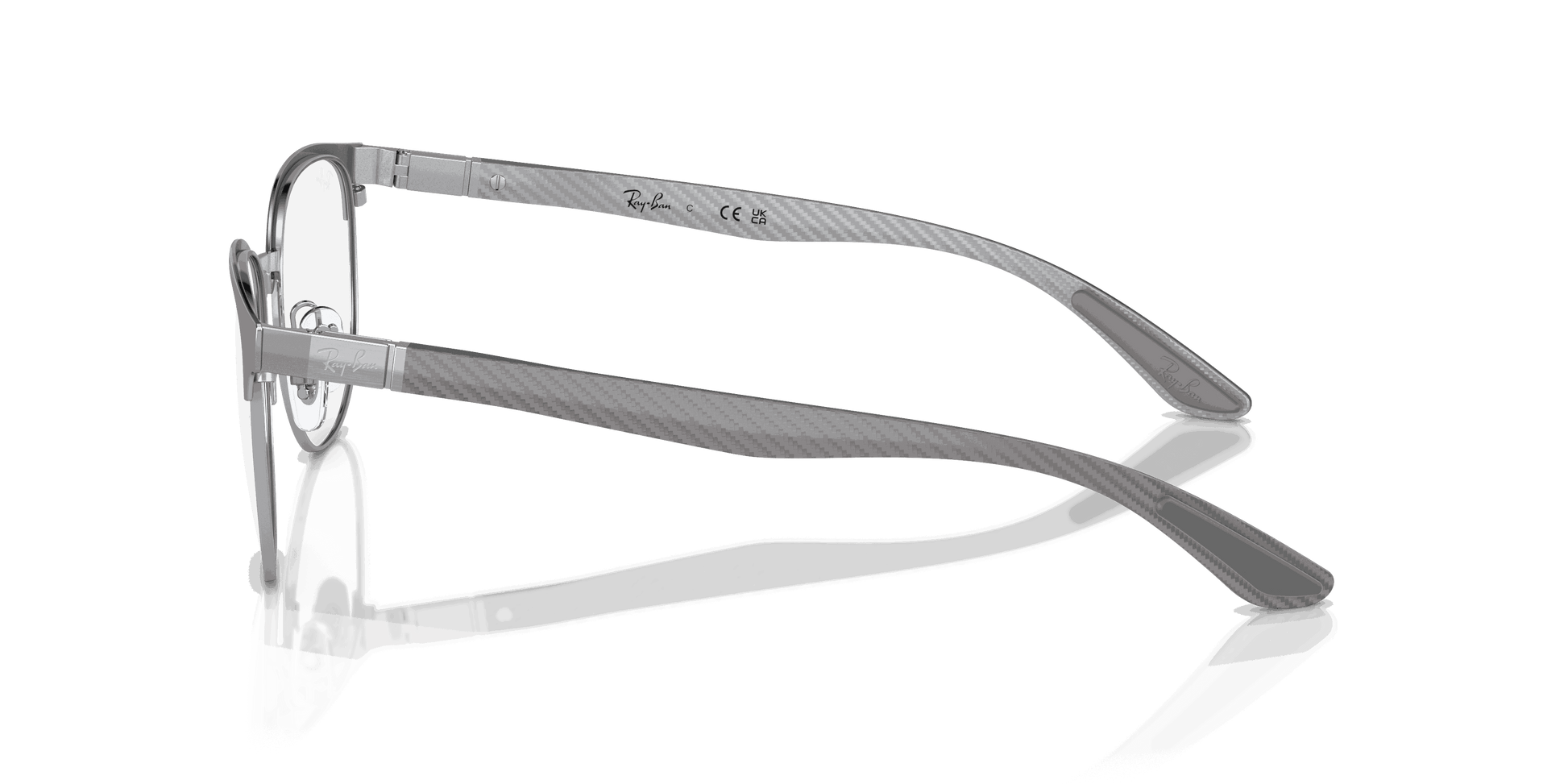 [Clear Lenses, Polished Grey On Silver Frame]