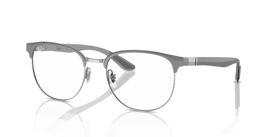 [Clear Lenses, Polished Grey On Silver Frame]