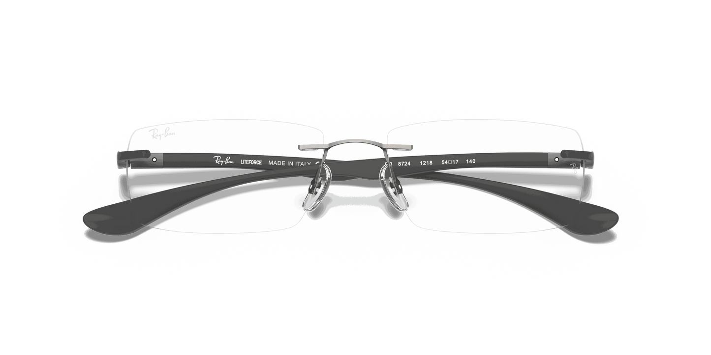 [Clear Lenses, Polished Gunmetal Frame]