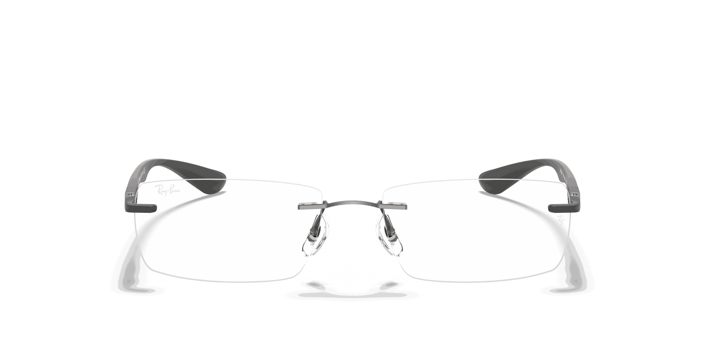[Clear Lenses, Polished Gunmetal Frame]