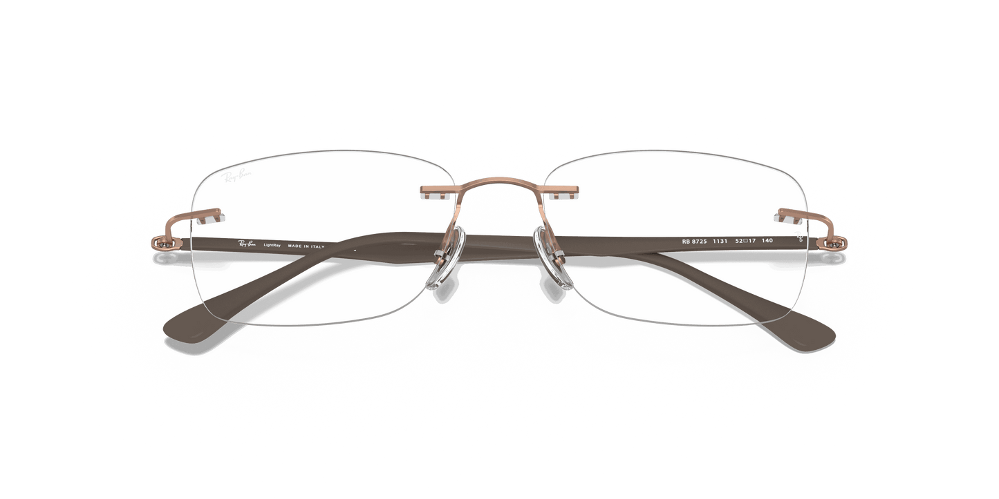 [Clear Lenses, Polished Light Brown Frame]