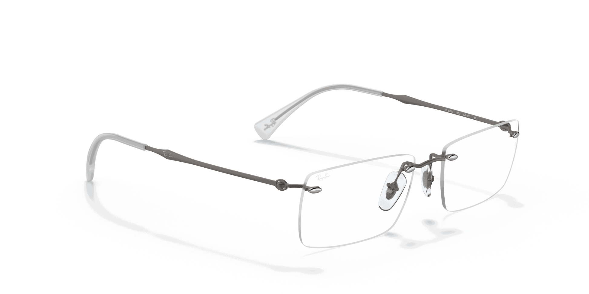 [Clear Lenses, Polished Gunmetal Frame]