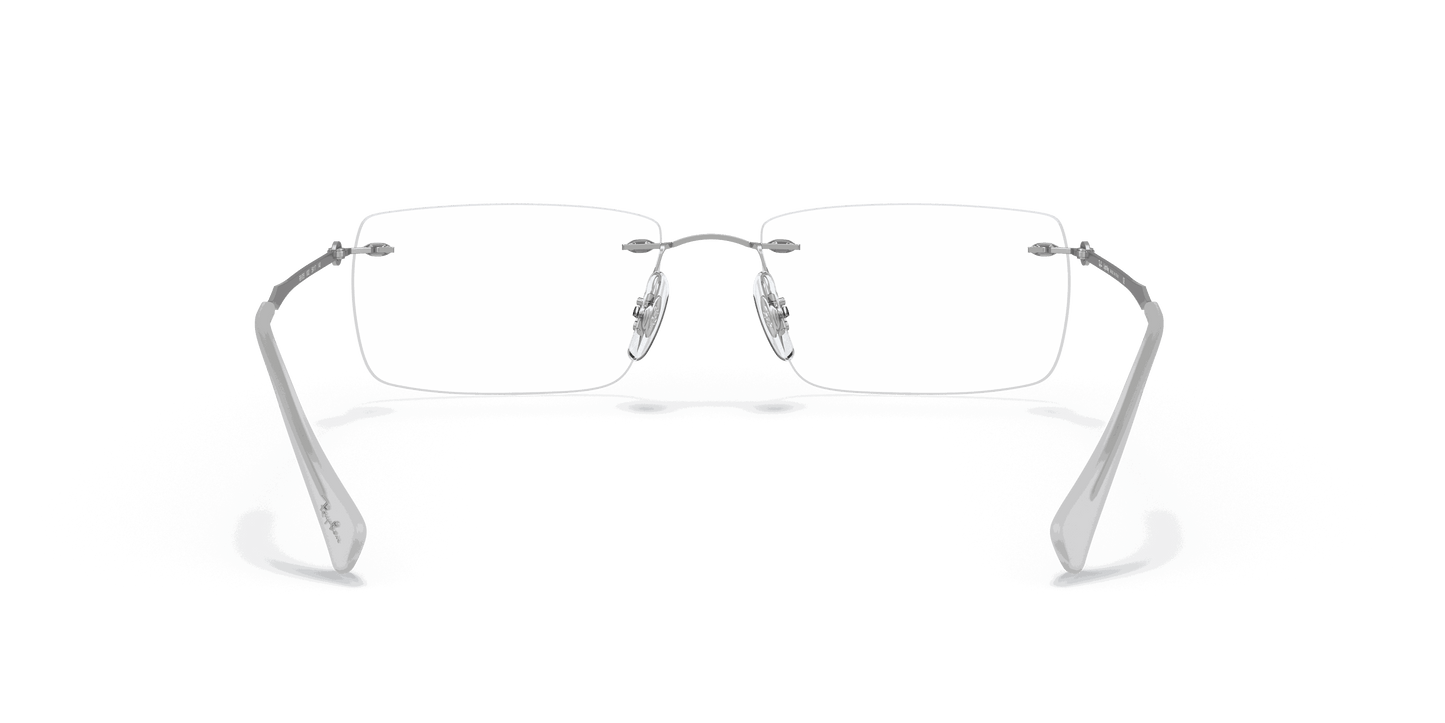 [Clear Lenses, Polished Silver Frame]