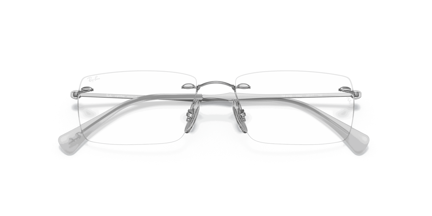 [Clear Lenses, Polished Silver Frame]